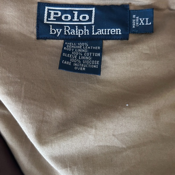 Ralph Lauren Men's Dark Brown Leather Jacket - Picture 2 of 8